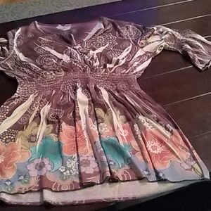 Ladies top with sequence,no size tag